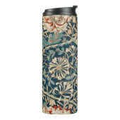 William Morris Antike Geißblatt Blumenmuster Thermosbecher (Nach links gedreht)