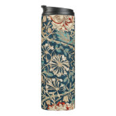 William Morris Antike Geißblatt Blumenmuster Thermosbecher (Nach rechts gedreht)