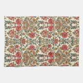 William Morris Antike rosa Rosen Blumenmuster Geschirrtuch (Horizontal)