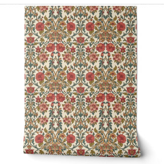 William Morris Antike rosa Rosen Blumenmuster Tapete