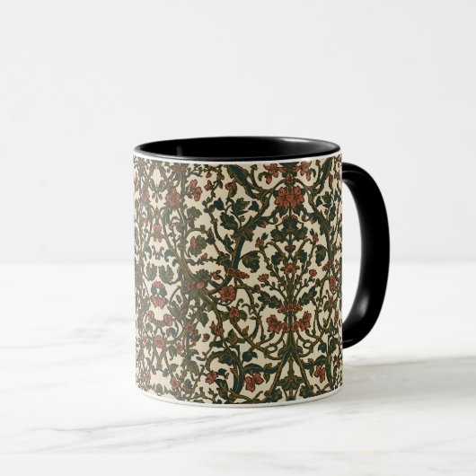 William Morris antikes Blumenmuster Geißblatt Tasse (VorderseiteRechts)