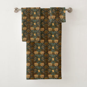 William Morris Antikes Geißblatt Blumenmuster Badhandtuch Set