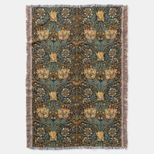 William Morris Antikes Geißblatt Blumenmuster Decke (Vorderseite Vertikal)