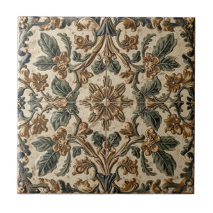 William Morris Antikes Geißblatt-Blumenmuster Fliese