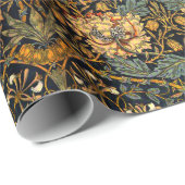 William Morris Antikes Geißblatt Blumenmuster Geschenkpapier (Rolleneckpunkt)