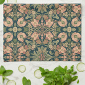 William Morris Antikes Geißblatt-Blumenmuster Geschirrtuch (Gefaltet)
