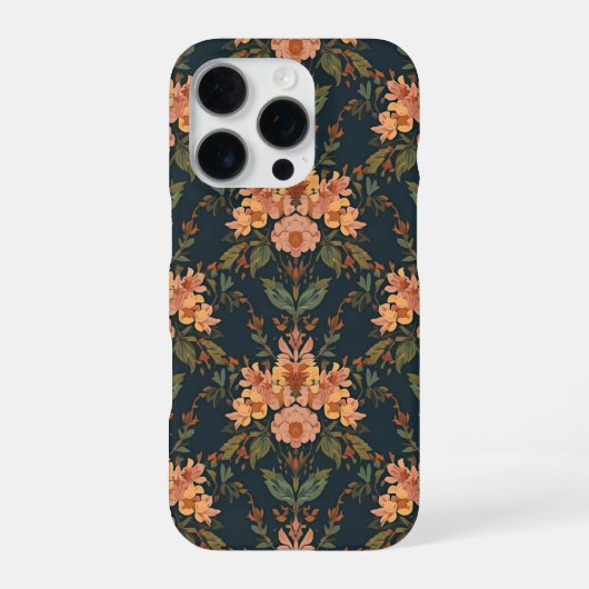 William Morris Antikes Geißblatt-Blumenmuster iPhone Hülle (Rückseite)