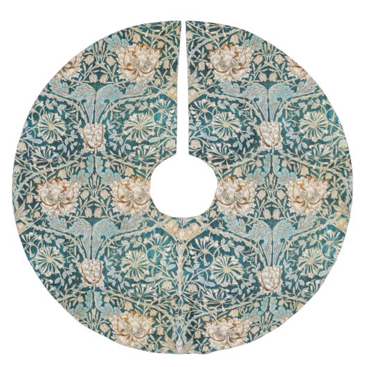 William Morris Antikes Geißblatt Blumenmuster Polyester Weihnachtsbaumdecke (Vorderseite)