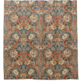 William Morris antikes Honigsaug-Fleurmuster Duschvorhang (Vorderseite)