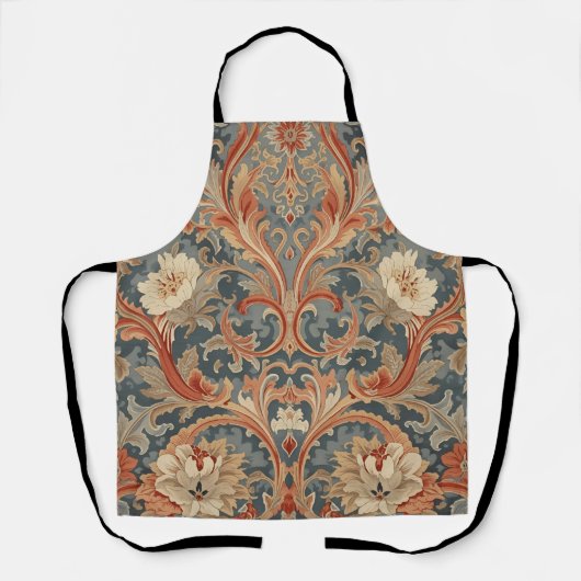William Morris antikes Honigsaug-Fleurmuster Schürze (Vorderseite)