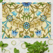 William Morris Antique 1873 Muster für Wein und Bl Geschirrtuch (Gefaltet)