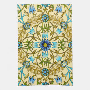 William Morris Antique 1873 Muster für Wein und Bl Geschirrtuch