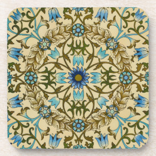 William Morris - Antique 1873 Vine & Blume Muster Getränkeuntersetzer
