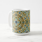 William Morris - Antique 1873 Vine & Blume Muster Kaffeetasse (Vorderseite Links)
