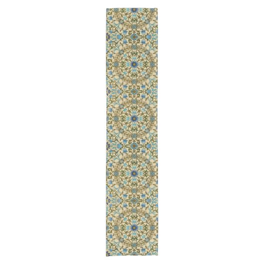 William Morris - Antique 1873 Vine & Blume Muster Kurzer Tischläufer (Vorderseite)