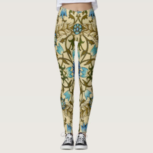 William Morris - Antique 1873 Vine & Blume Muster Leggings