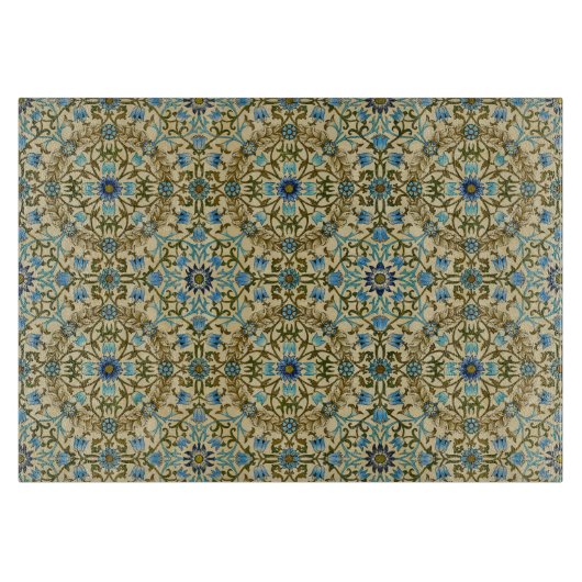 William Morris - Antique 1873 Vine & Blume Muster Schneidebrett (Vorderseite)