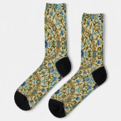 William Morris - Antique 1873 Vine & Blume Muster Socken (Linkes Detail)