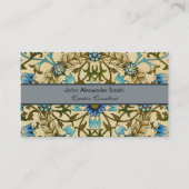 William Morris - Antique 1873 Vine & Blume Muster Visitenkarte (Vorderseite)