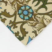 William Morris Antique 1873 Vine & Floral Pattern Fleecedecke (Ecke)