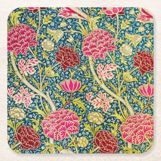William Morris, Antique Cray Design Rechteckiger Pappuntersetzer (Vorderseite)
