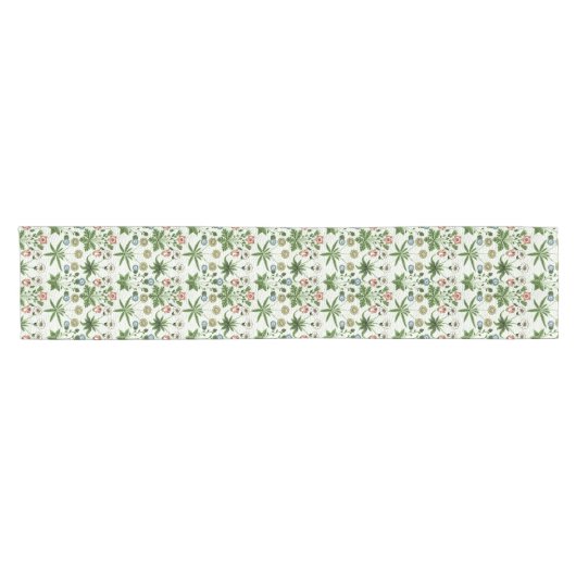William Morris Antique Daisy Floral Pattern Kurzer Tischläufer (Horizontal)