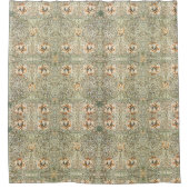 William Morris Antique Honeysuckle Floral Classic Duschvorhang (Vorderseite)