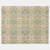 William Morris Antique Honeysuckle Floral Classic Fleecedecke (Vorderseite (Horizontal))