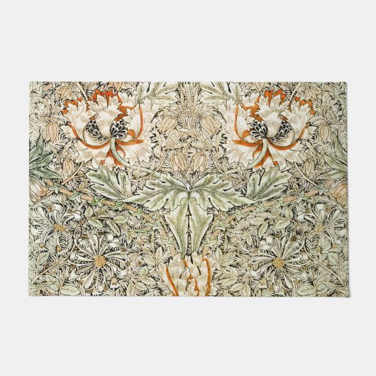 William Morris Antique Honeysuckle Floral Classic Fußmatte (Vorderseite)