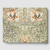 William Morris Antique Honeysuckle Floral Classic Gästebuch (Rückseite)