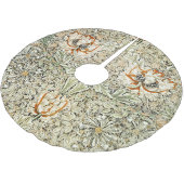 William Morris Antique Honeysuckle Floral Classic Polyester Weihnachtsbaumdecke (Schrägansicht)