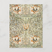 William Morris Antique Honeysuckle Floral Classic Postkarte (Vorderseite)
