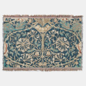William Morris Antique Honeysuckle Floral Decke (Vorderseite)