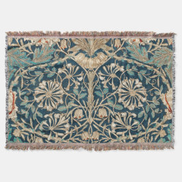 William Morris Antique Honeysuckle Floral Decke