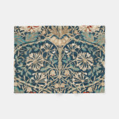 William Morris Antique Honeysuckle Floral Fleecedecke (Vorderseite (Horizontal))