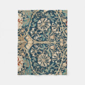 William Morris Antique Honeysuckle Floral Fleecedecke (Vorderseite)