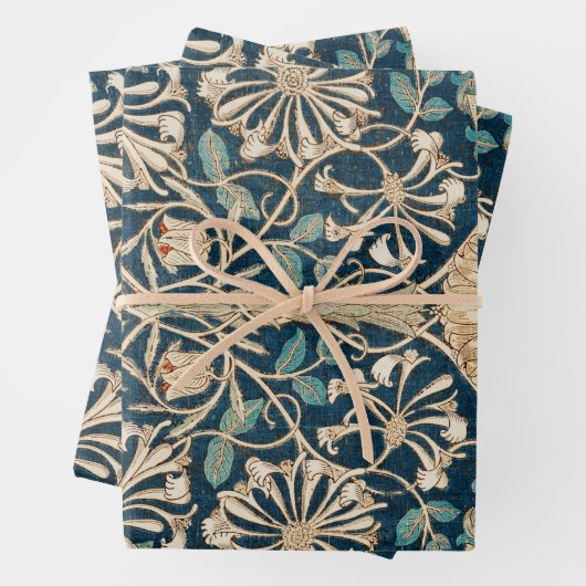 William Morris Antique Honeysuckle Floral Geschenkpapier Set (Beispiel)