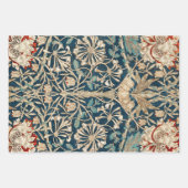 William Morris Antique Honeysuckle Floral Geschenkpapier Set (Vorderseite)