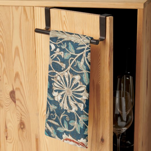 William Morris Antique Honeysuckle Floral Geschirrtuch (Drittel gefaltet)