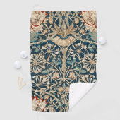 William Morris Antique Honeysuckle Floral Golfhandtuch (Insitu)