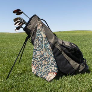 William Morris Antique Honeysuckle Floral Golfhandtuch