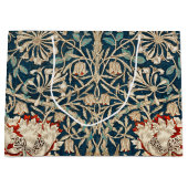 William Morris Antique Honeysuckle Floral Große Geschenktüte (Vorderseite)