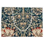William Morris Antique Honeysuckle Floral Große Geschenktüte (Rückseite)