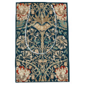 William Morris Antique Honeysuckle Floral Mittlere Geschenktüte (Vorderseite)
