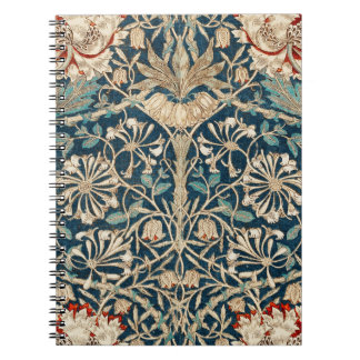 William Morris Antique Honeysuckle Floral Notizblock