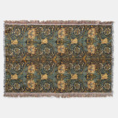 William Morris Antique Honeysuckle Floral Pattern Decke (Vorderseite)