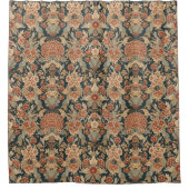 William Morris Antique Honeysuckle Floral Pattern Duschvorhang (Vorderseite)