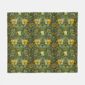 William Morris Antique Honeysuckle Floral Pattern Fleecedecke (Vorderseite (Horizontal))