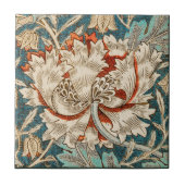 William Morris Antique Honeysuckle Floral Pattern Fliese (Vorderseite)