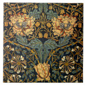 William Morris Antique Honeysuckle Floral Pattern Fliese (Vorderseite)
